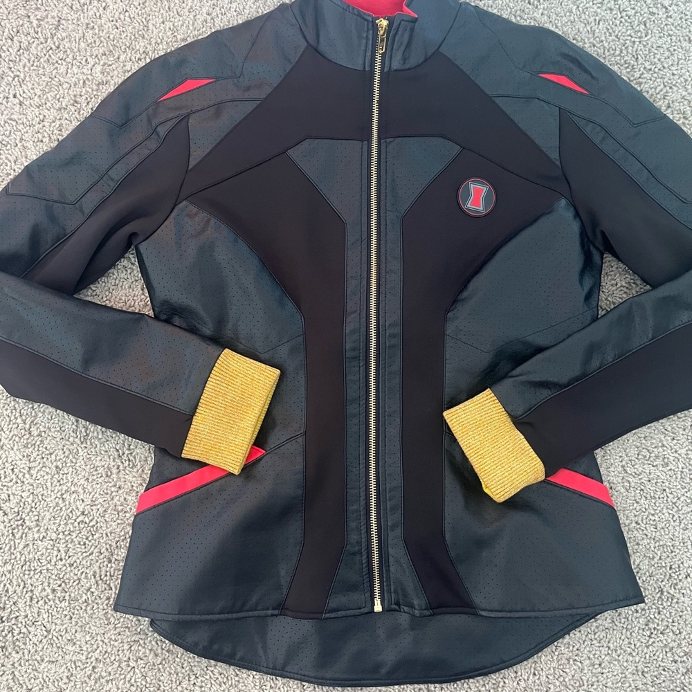 Marvel Official Disney Parks Black Widow Leather Jacket